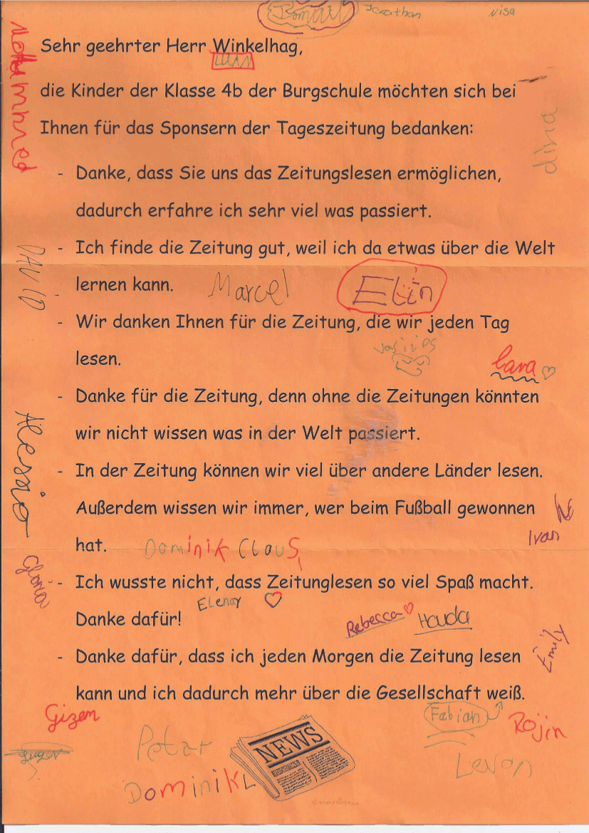 Brief Kinder an IFU